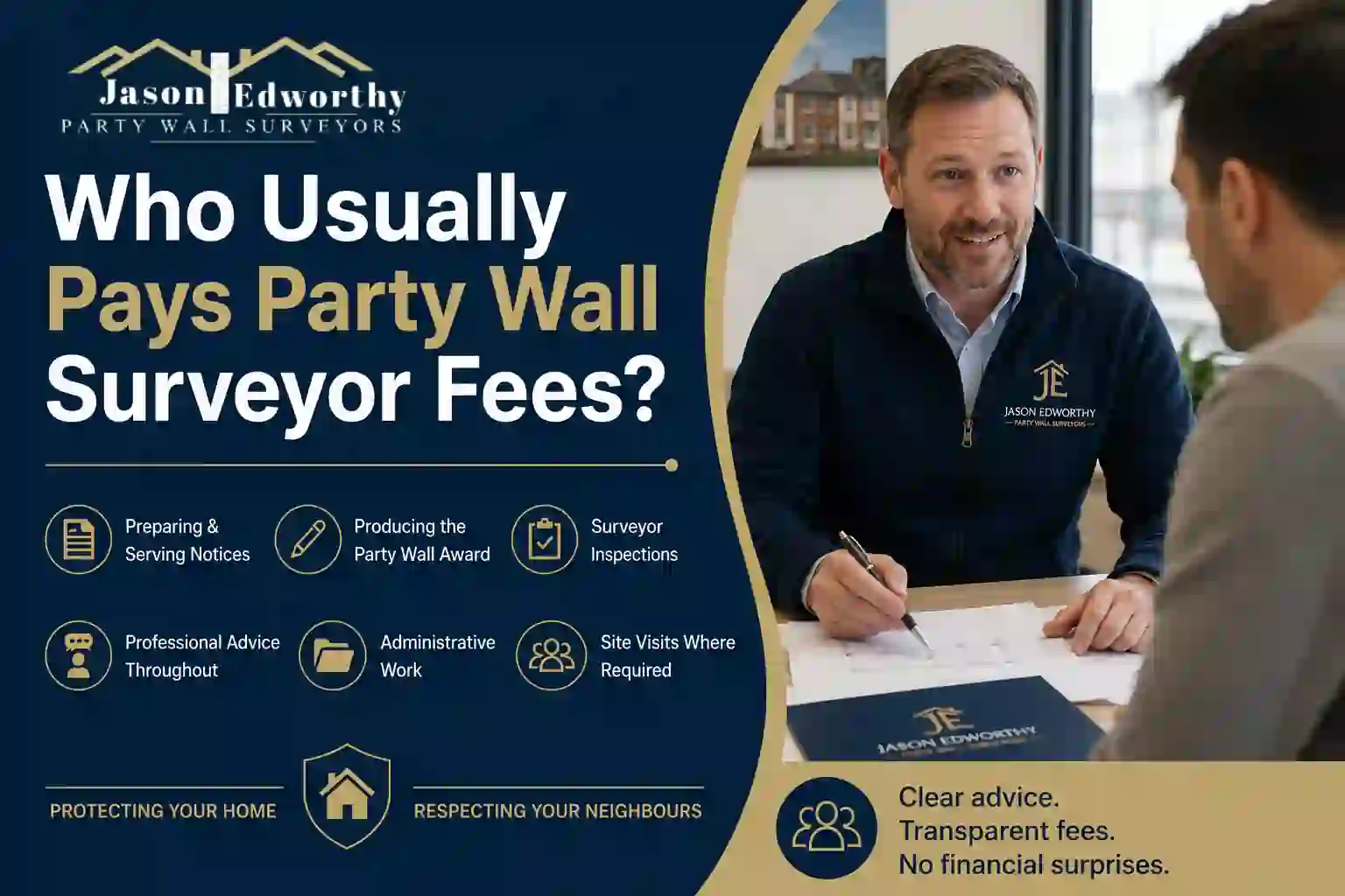 Who Usually Pays Party Wall Surveyor Fees Oadby?